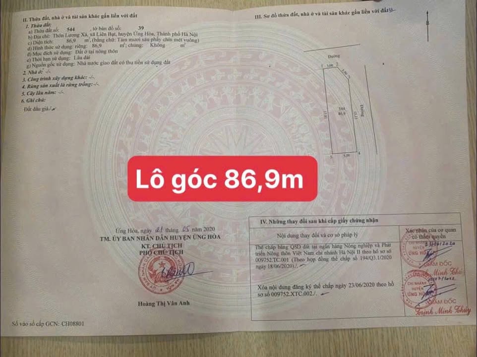 Đất Đầu Giá Ao Lạc - Thị trấn Vân Đình - 87.7m² - Cơ hội đầu tư tuyệt vời!