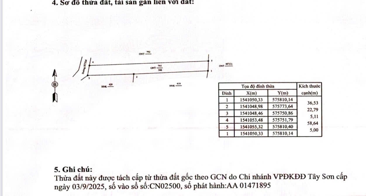 Đất nền Bình An, Tây Sơn 300m² giá thỏa thuận - Tiềm năng đầu tư vượt trội!