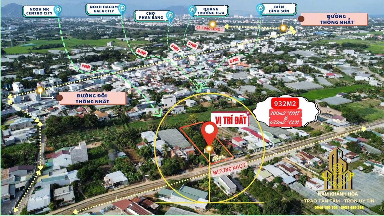 Bán đất thổ cư mặt tiền Mương Nhựt, Ninh Phước - Diện tích 932m², giá 4 tỷ - Pháp lý rõ ràng, sẵn nhà cấp 4!