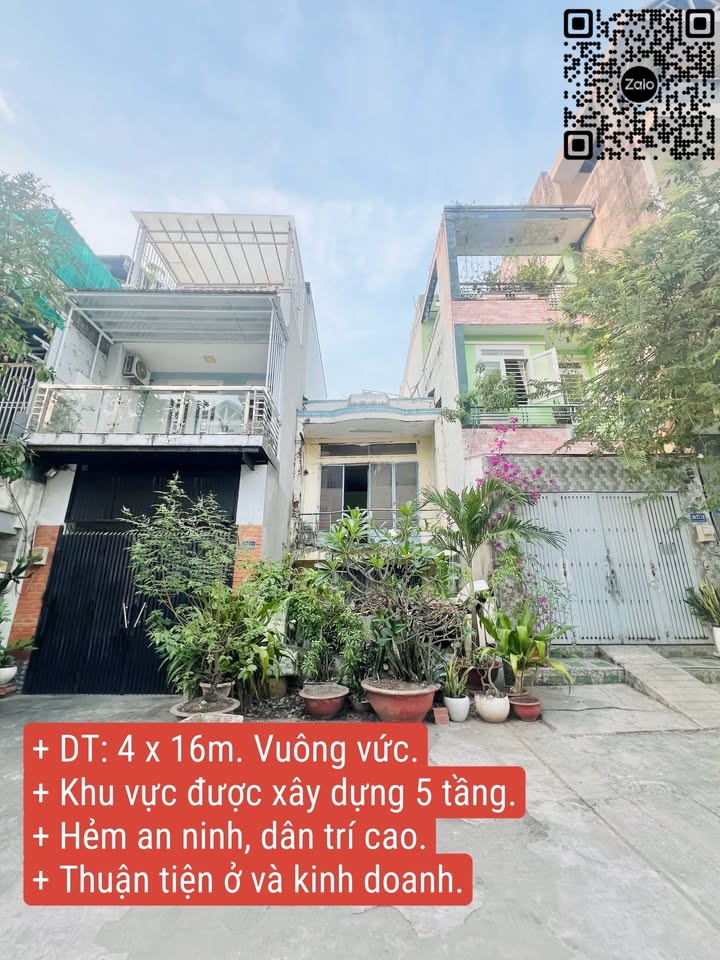 Nhà phố quận 6 64m² giá 6.5 tỷ - Sổ hồng vuông vức, xây mới 5 tầng!