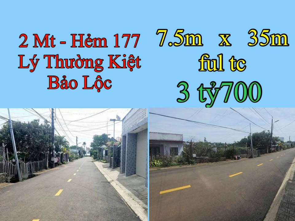 Đất nền Bảo Lộc 262m² giá 3.7 tỷ - Đầu tư sinh lời với vị trí đắc địa!