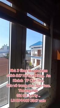 Nhà phố 4 tầng, hẻm 567 Hồ Bún Xáng, Cần Thơ 42m² giá 3 tỷ - Kinh doanh tuyệt vời!