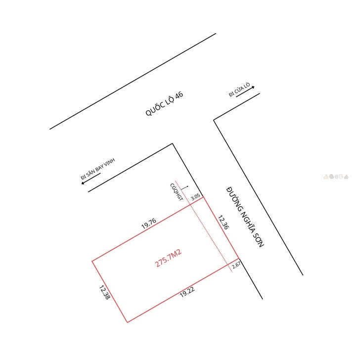 Đất nền mặt tiền Nghĩa Sơn Nghi Ân 280m² giá 5.9 tỷ - Cơ hội đầu tư hấp dẫn!