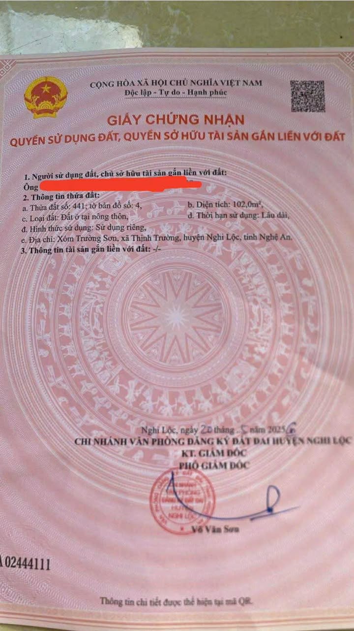 Đất Nghi Trường ven Quốc lộ 46, 102m² chỉ 900 triệu - Cơ hội đầu tư tuyệt vời!