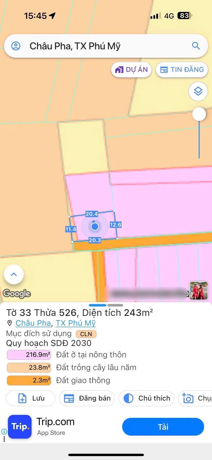 Đất nền Châu Pha, Phú Mỹ 1.1ha giá chỉ 1.8 tỷ - Cơ hội đầu tư sinh lời!