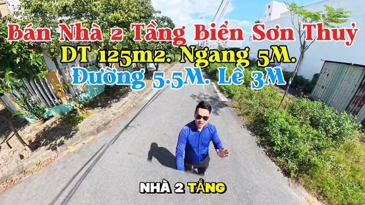 Nhà 2 tầng đường Nguyễn Khắc Viện, Đà Nẵng 125m² giá 7 tỷ - Gần Bãi Tắm Sơn Thuỷ!