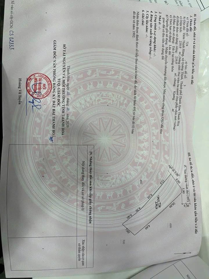 Nhà mặt đường Vành Đai Tây, Thanh Hóa 240m² giá 4.8 tỷ - Cơ hội đầu tư tuyệt vời!