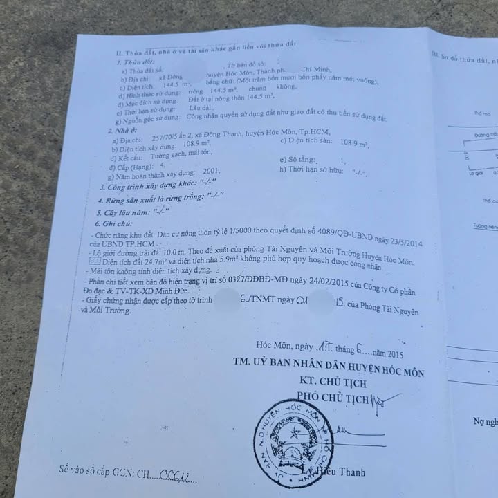 Nhà phố Hóc Môn 144m² giá thỏa thuận - Xe hơi đậu trong nhà