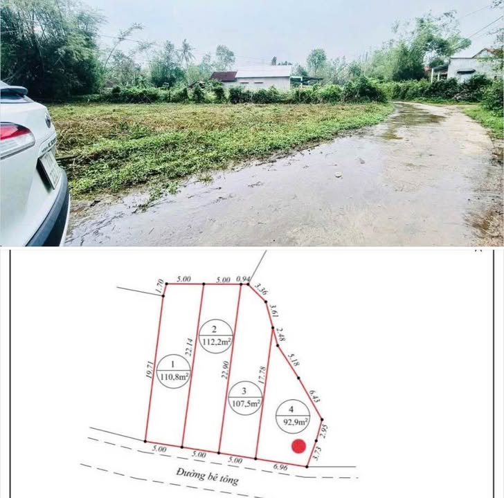 Đất thổ cư 100m² tại Mỹ Quang, Phù Mỹ chỉ 120 triệu - Sổ hồng chính chủ!