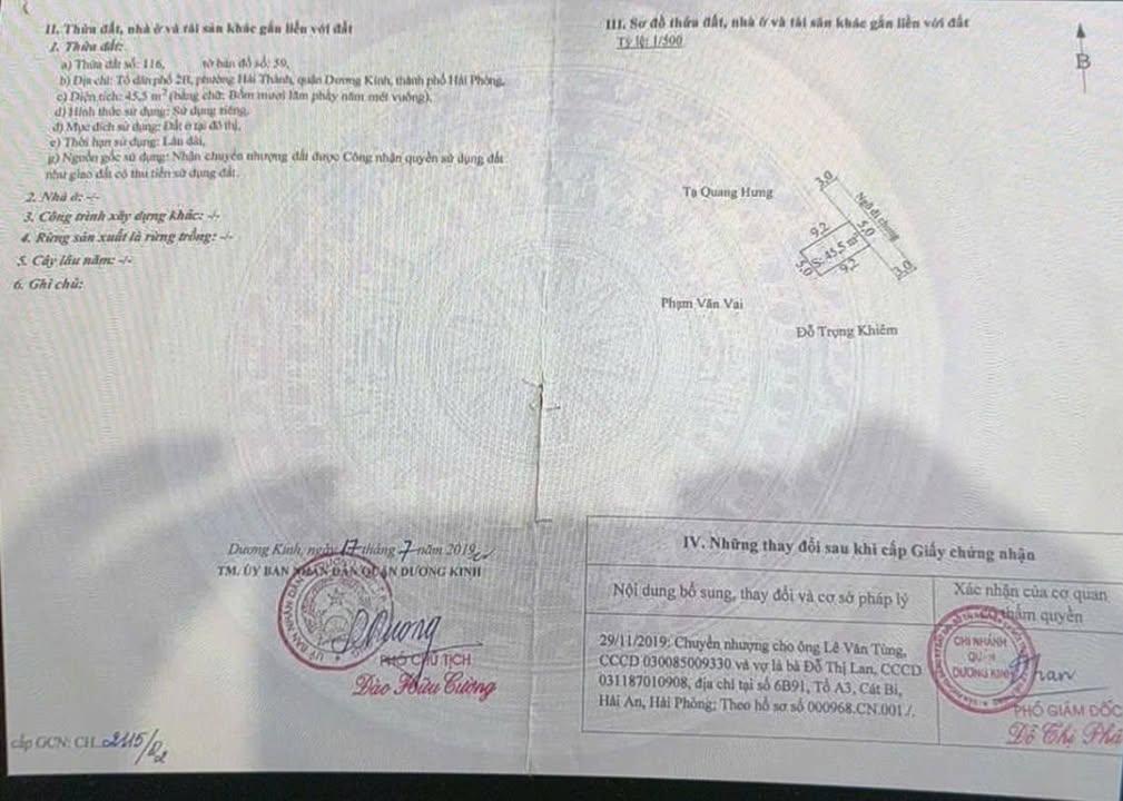 Đất 45m² Hải Thành 2, Dương Kinh, Hải Phòng giá 1,5 tỷ - Đầu tư sinh lời lý tưởng!