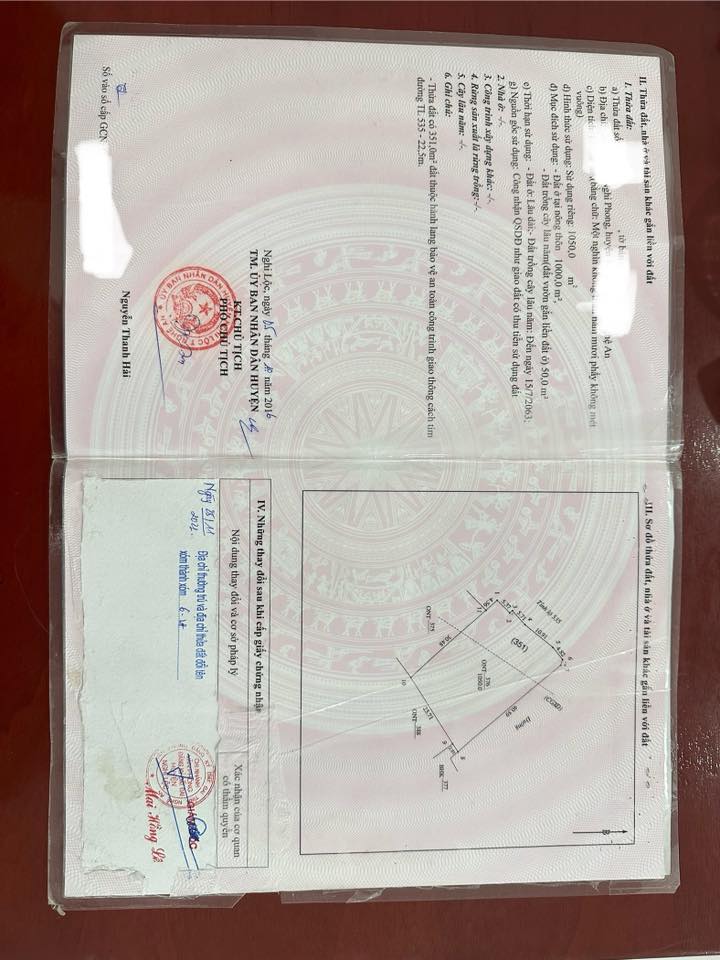 Đất nền góc 2 mặt đường 535, xã Nghi Phong, TP Vinh 1050m² - Đầu tư sinh lời hấp dẫn!