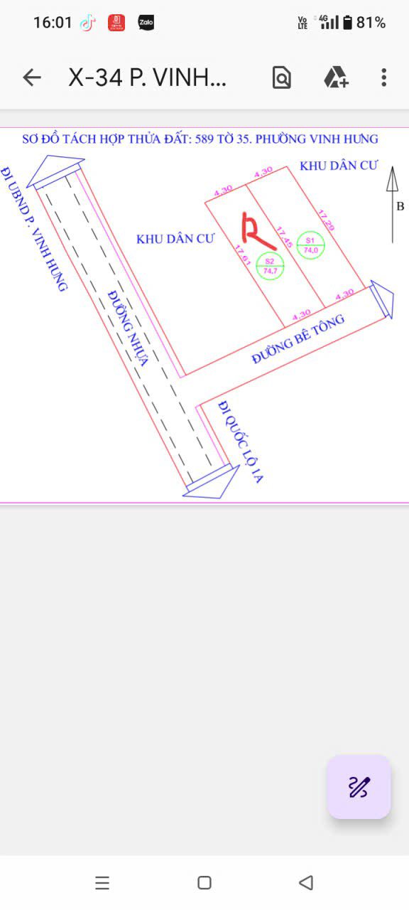 Đất Nền Nghi Kim Vinh 74m² giá 1.75 tỷ - Đầu tư sinh lời lý tưởng!