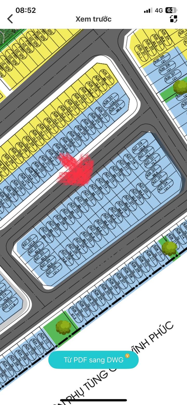 Đất nền khu đô thị TMS Phúc Yên 85m² giá 3.782 tỷ - Cơ hội đầu tư hấp dẫn!