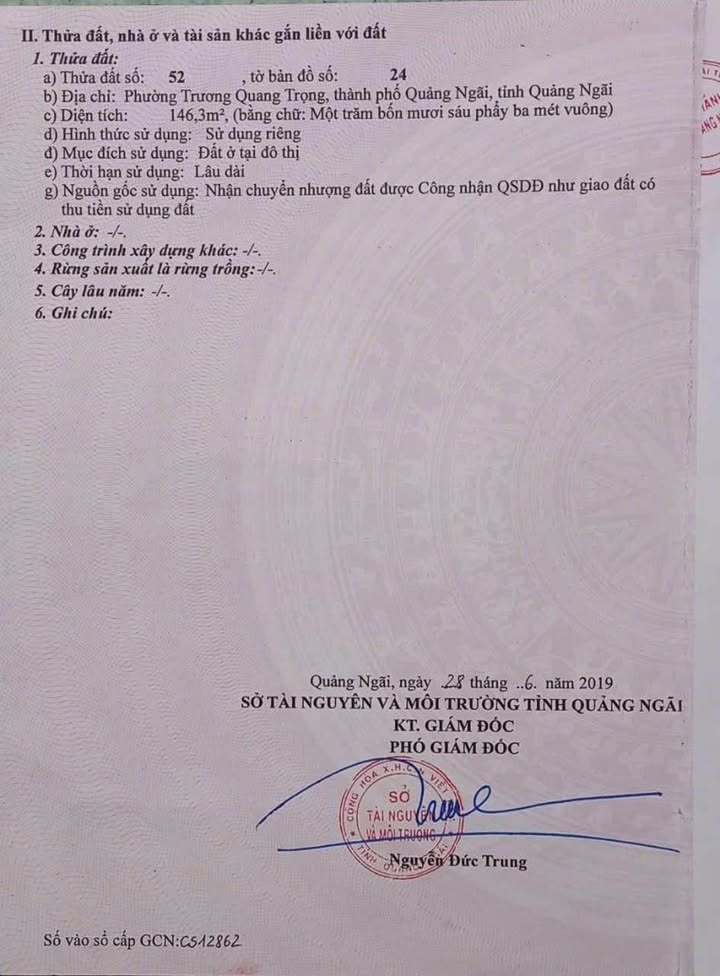 Đất nền Trương Quang Trọng 146m² giá 700 triệu - Hướng Bắc, đường 4m thông thoáng!