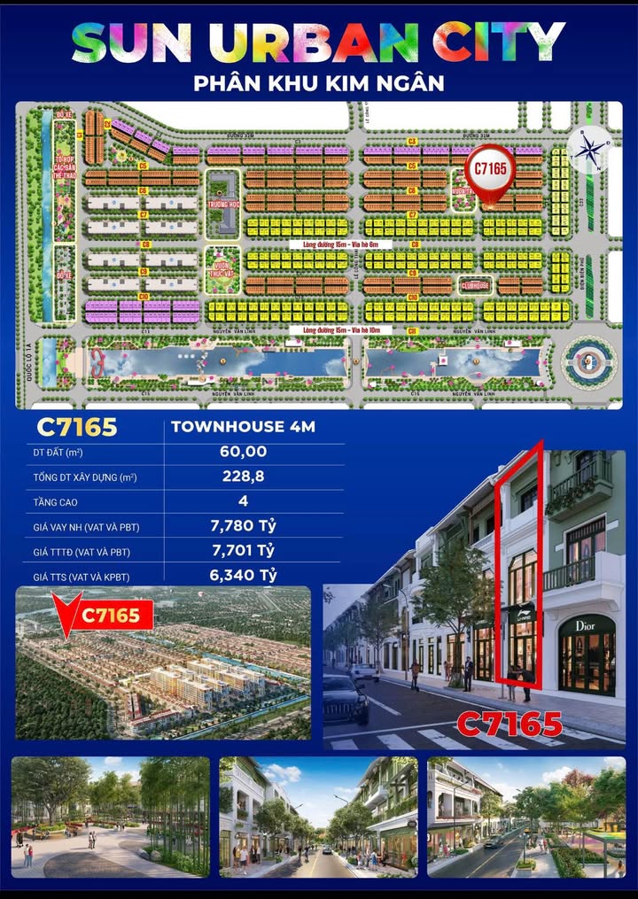 Townhouse Sun Urban City Phủ Lý 60m² giá 6.34 tỷ - Thiết kế hiện đại, kinh doanh thuận lợi!