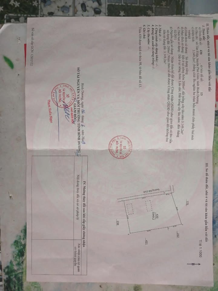 Đất Tân Hiệp, Phú Giáo 3196m² - Cơ hội đầu tư hấp dẫn!