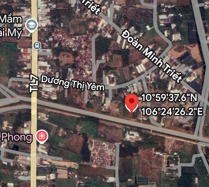 Đất nền Thái Mỹ, Củ Chi 288m² giá chỉ 1.65 tỷ - Mặt tiền kênh thoáng mát!