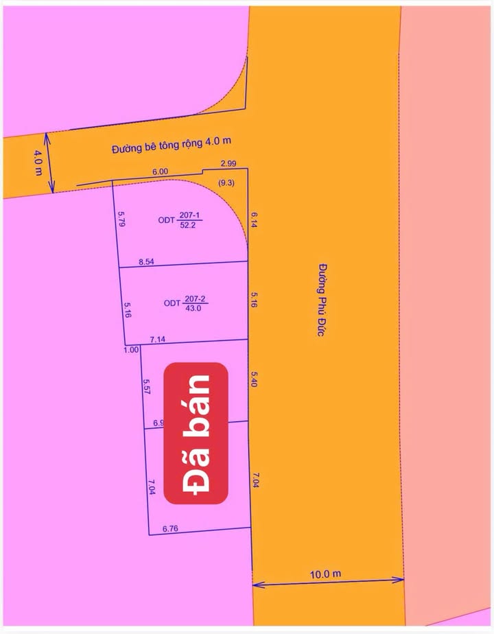 Đất nền mặt tiền đường Phú Đức, Bắc Nha Trang 52.2m² giá 3.95 tỷ - Cơ hội đầu tư sinh lời!