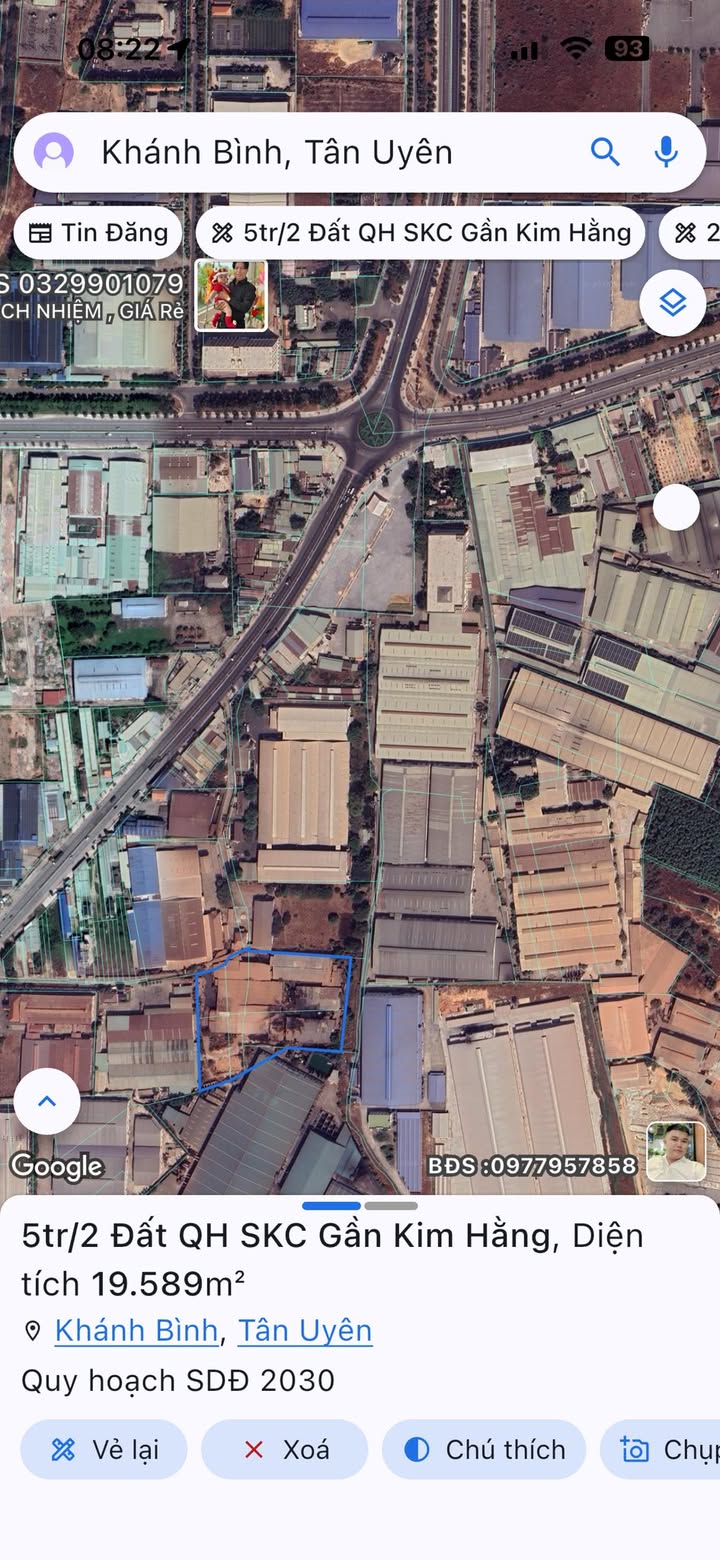 Lô đất + xưởng tại Tân Hiệp, Tân Uyên 24.376m² - Giá 126.355 tỷ, thương lượng ngay!