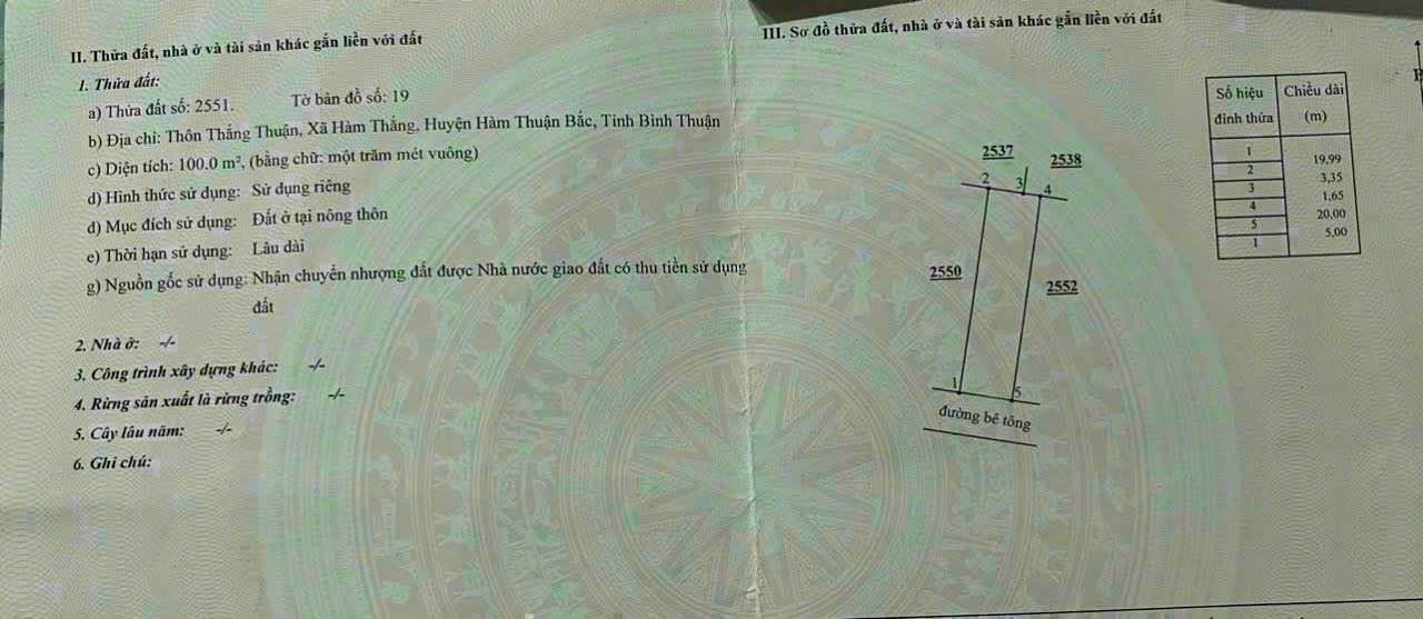 Đất thổ cư KDC Cá Đồng, Hàm Thắng 100m² giá 780 triệu - Pháp lý rõ ràng, vị trí đắc địa!