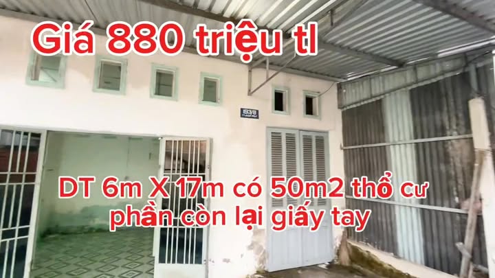 Nhà cấp 4 đường Trần Quang Diệu, Bình Thủy, Cần Thơ 50m² - Giá chỉ 880 triệu!