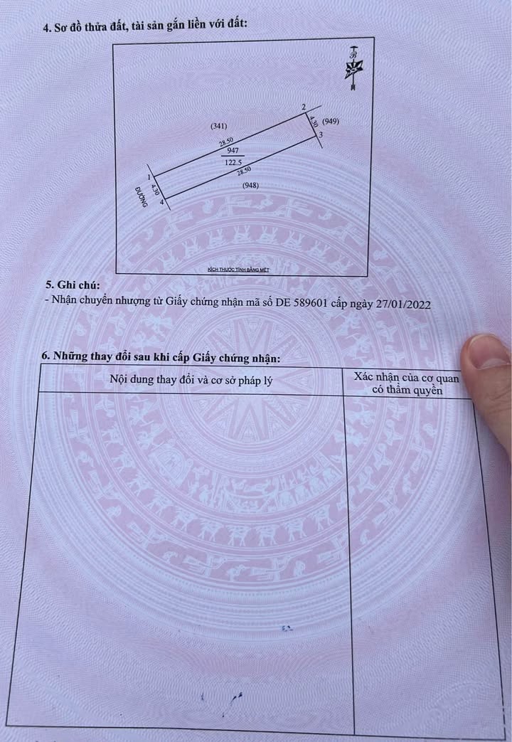 Đất nền Nghi Phú Vinh 122.5m² giá 4.3 tỷ - Hướng Tây Nam, đường nhựa rộng 9m