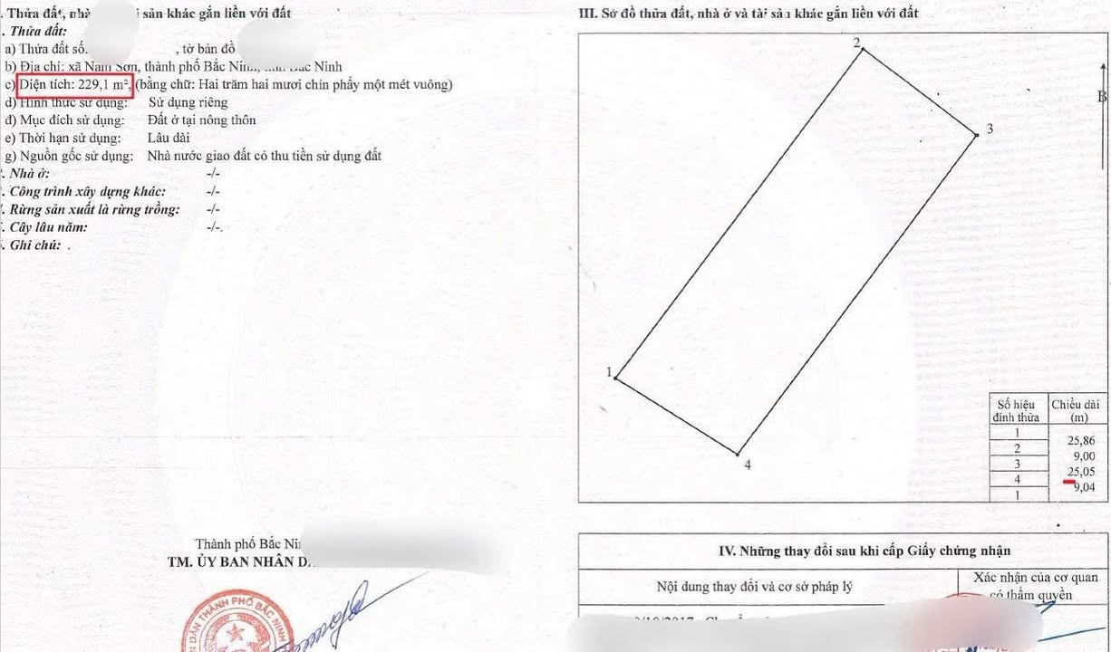 Đất nền Làn 2 Đàm Văn Lễ, Quế Võ 229m² - Đầu tư sinh lời ngay!