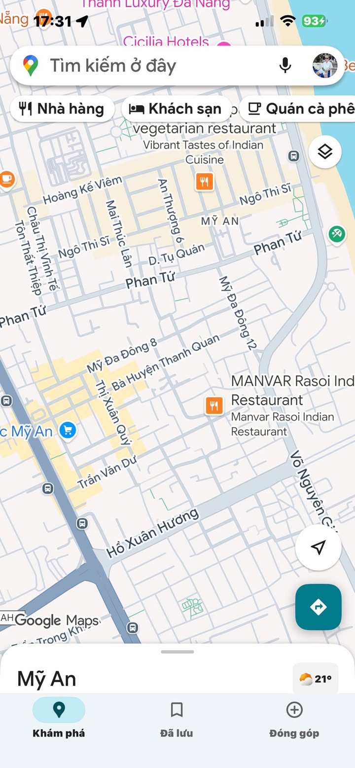 Đất nền rộng 1073m² tại phường Mỹ An, Đà Nẵng - Giá chỉ 88 tỷ