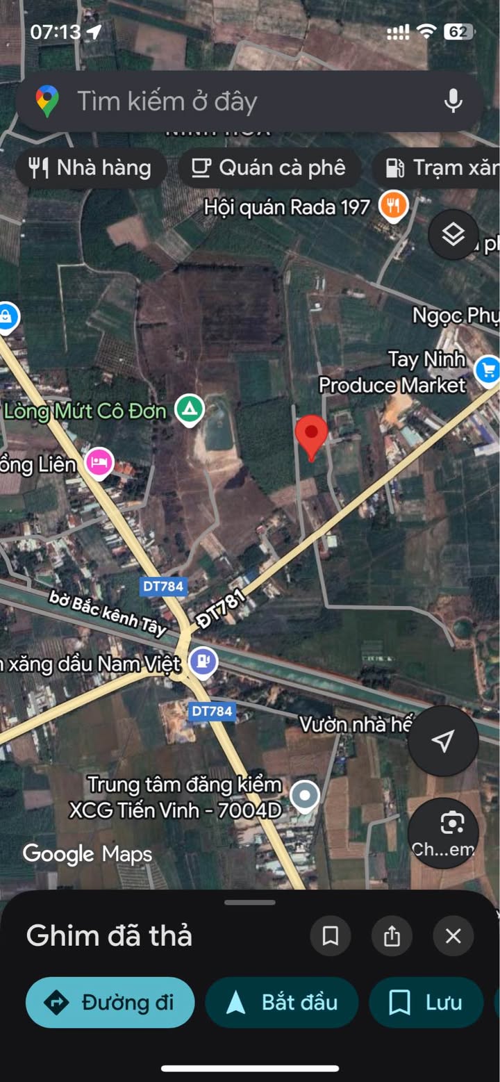 Đất nền Bàu Năng, Dương Minh Châu 8200m² giá 8 tỷ - Tiềm năng đầu tư lớn!