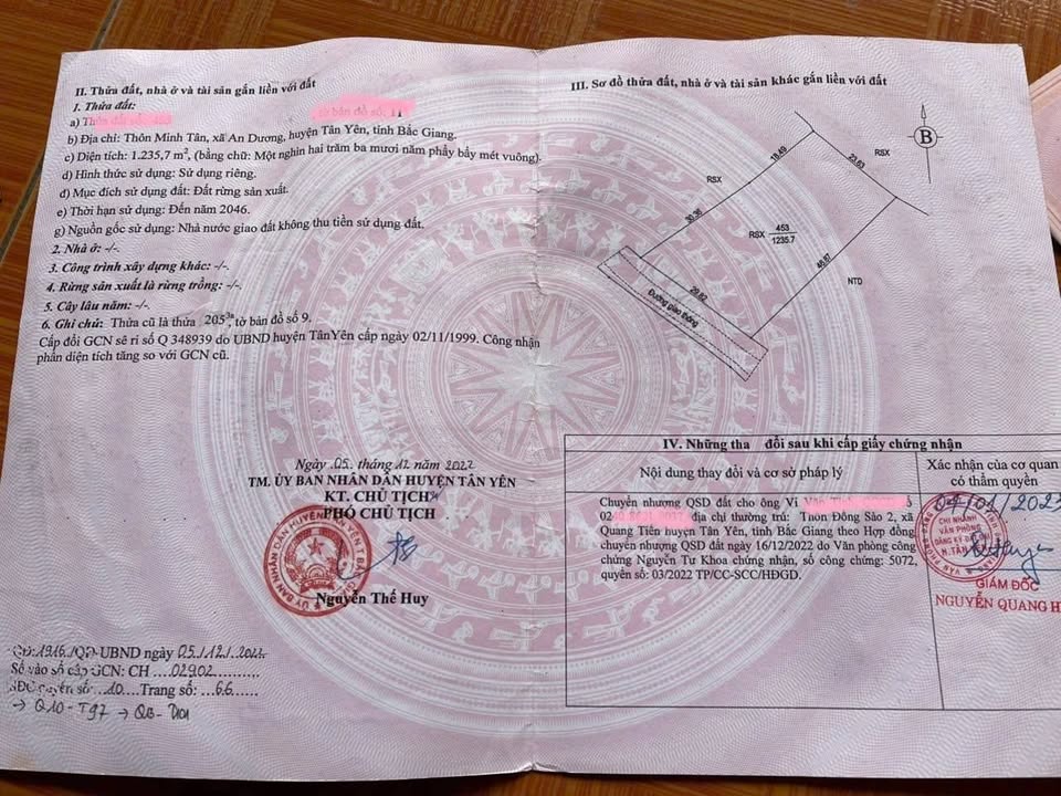 Đất nền xã An Dương, huyện Tân Yên, 2000m² - Giá thỏa thuận, vị trí đẹp, quy hoạch thổ cư!