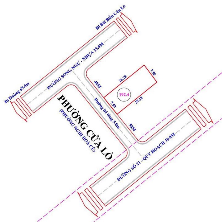 Đất Nghi Hoà Cửa Lò 192.4m² giá 3 tỷ - Đầu tư sinh lời kép!