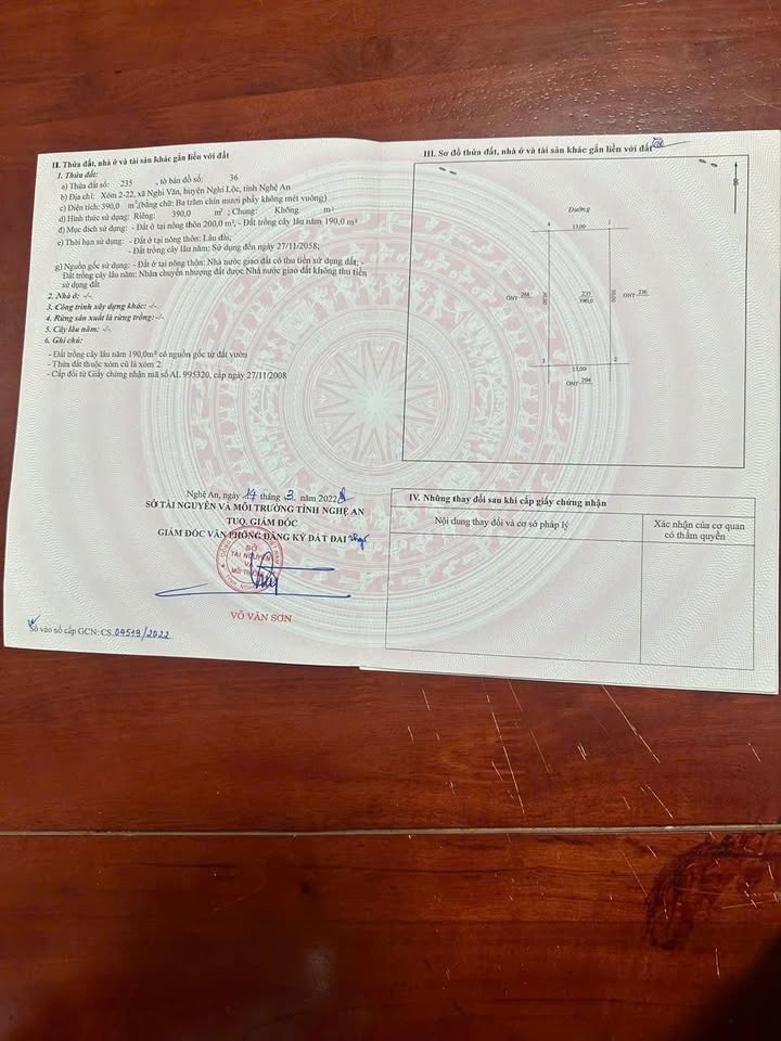 Đất nền Nghi Văn 390m² giá thỏa thuận - Cơ hội đầu tư hấp dẫn!