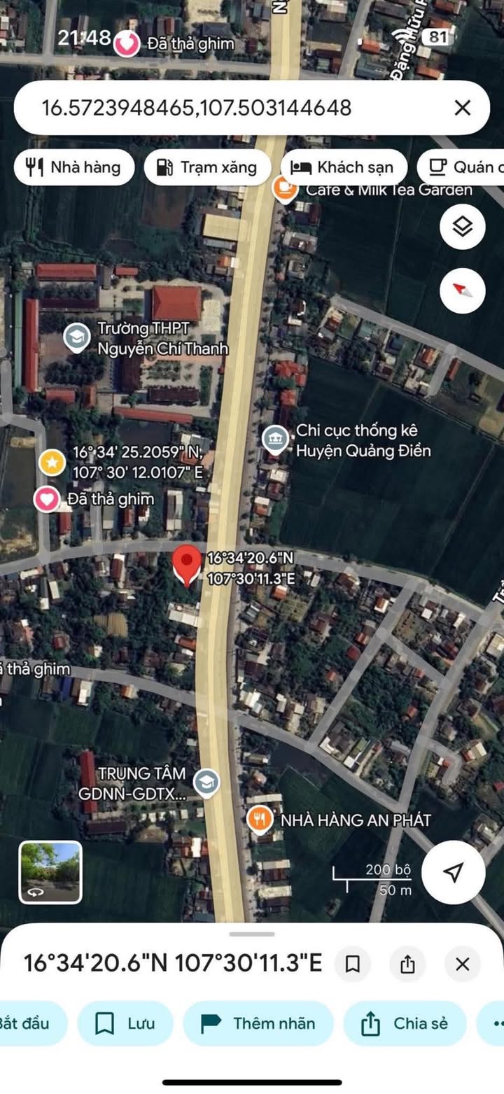 Đất nền đường Nguyễn Kim Thành, Quảng Điền 1000m² - Vị trí đắc địa, cơ hội đầu tư hấp dẫn!