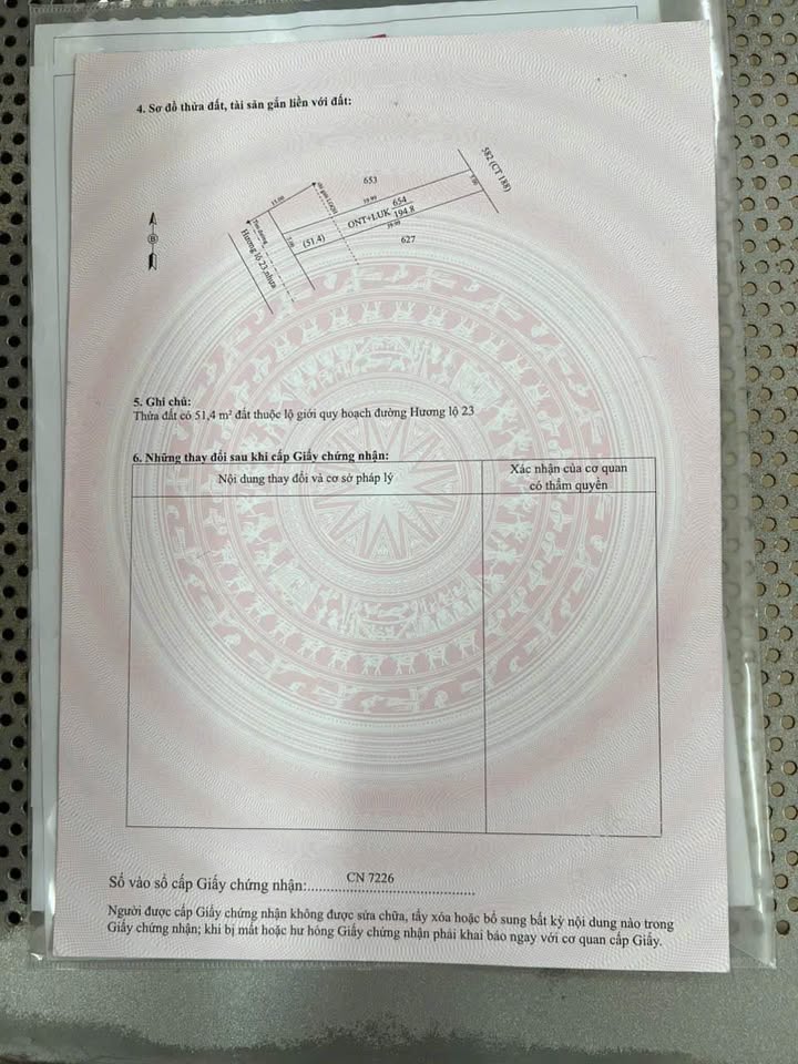 Bán đất mặt tiền đường HL23, xã Hòa Hội, 200m² giá 280 triệu - Cơ hội đầu tư tuyệt vời!