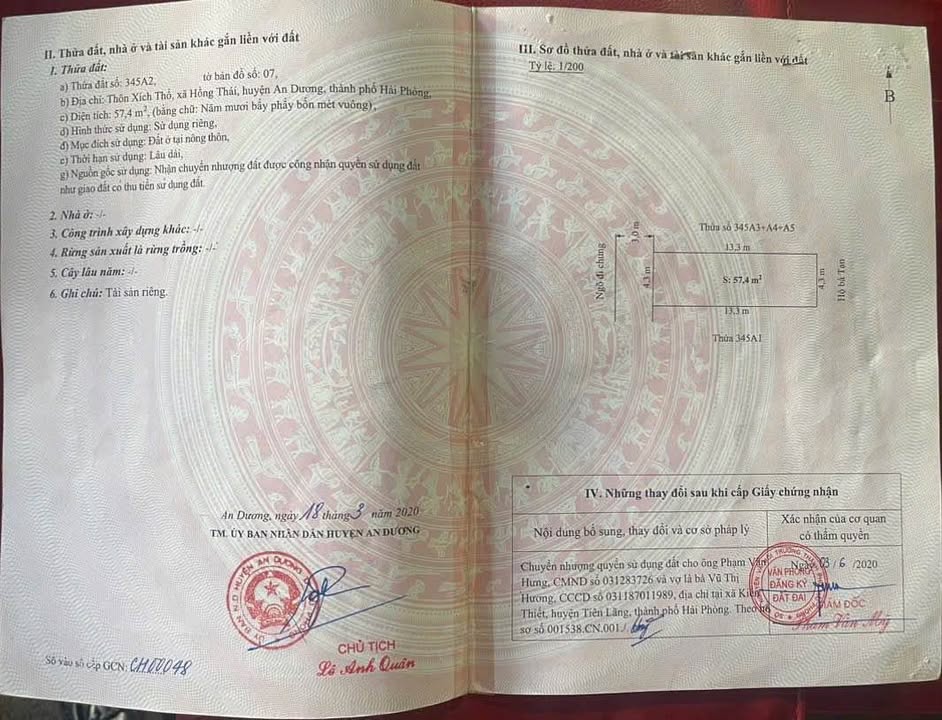 Đất nền Hồng Thái An Dương 58m² giá 1.25 tỷ - Cơ hội đầu tư sinh lời ngay!