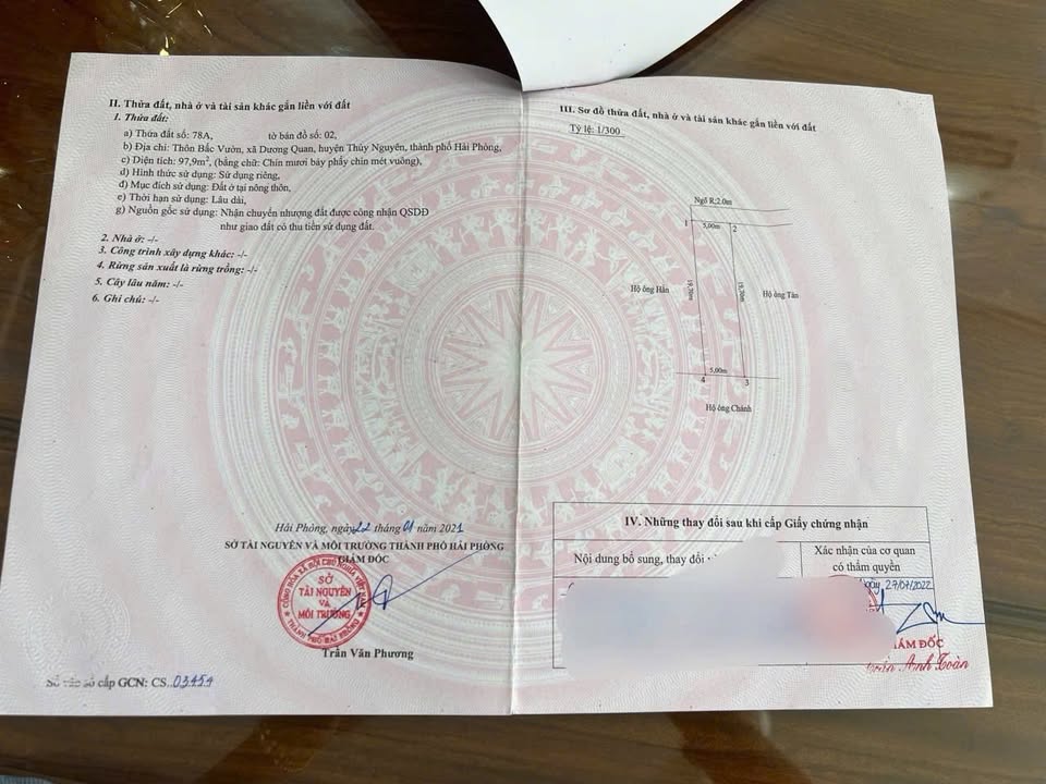 Đất nền chính chủ tại Dương Quan, Hải Phòng 97,9m² - Cơ hội đầu tư không thể bỏ lỡ!