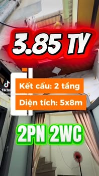 Nhà mới 2 tầng Lê Quang Định, P5, Bình Thạnh 40m² giá 3.85 tỷ - Full nội thất đẹp!