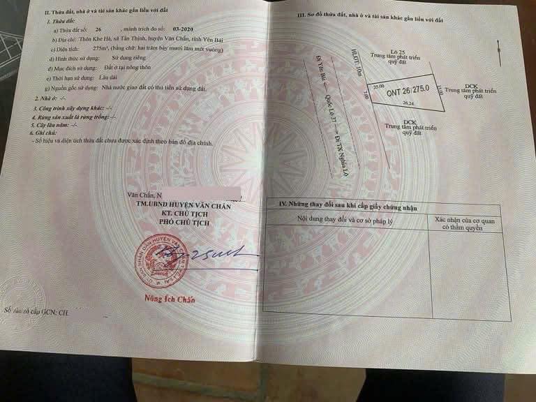 Đất nền ô góc 275m² mặt QL 37 Tân Thịnh - Giá chỉ 1.3 tỷ VND!