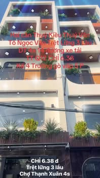Nhà phố mặt tiền xe tải TX 24, Quận 12, 56m² giá 6.38 tỷ - Sổ hồng chính chủ!