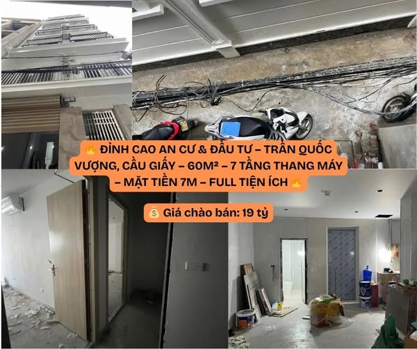 Nhà phố Trần Quốc Vượng, Cầu Giấy 60m² giá 19 tỷ - Đầu tư sinh lời cao!