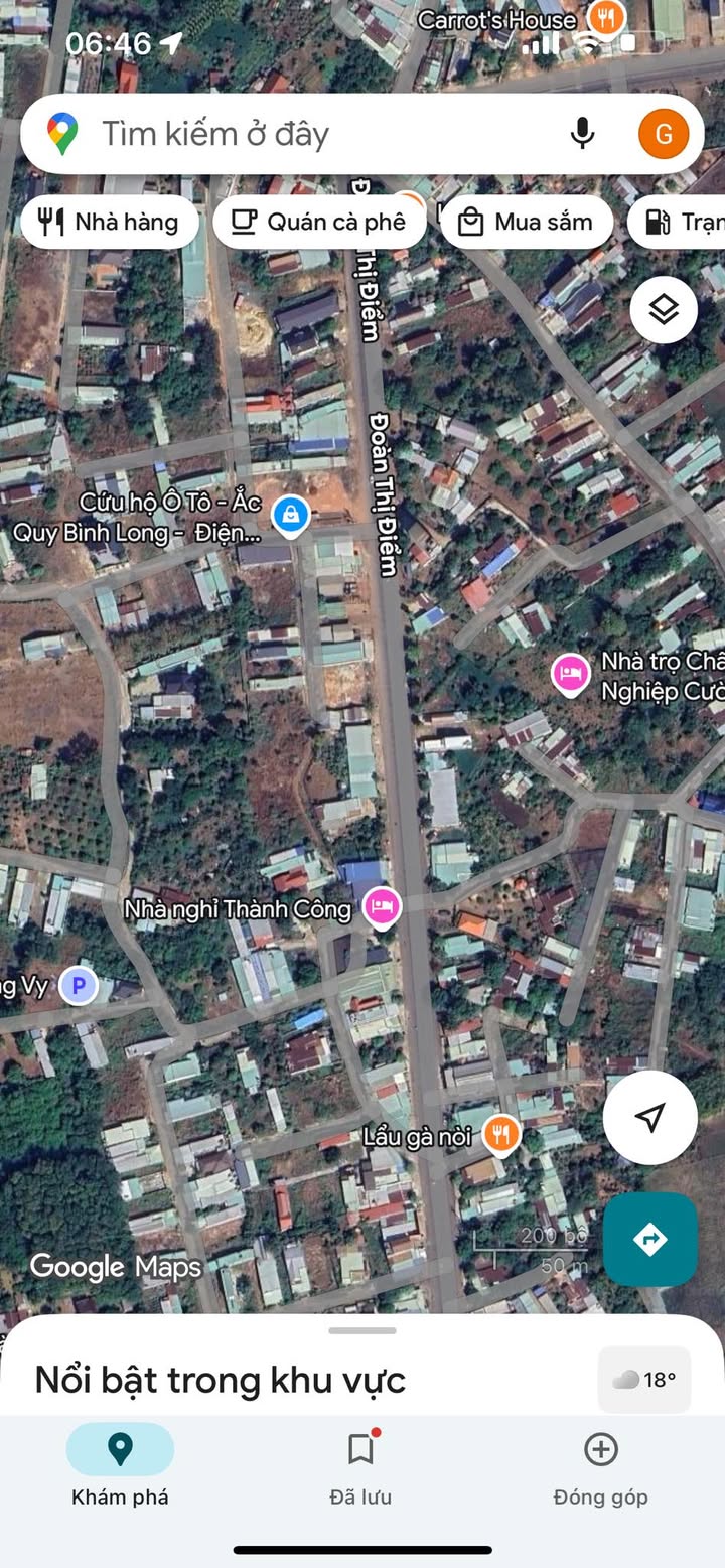 Đất thổ cư mặt tiền đường Đoàn Thị Điểm, Bình Long 300m² giá 4.6 tỷ - Đầu tư sinh lời ngay!