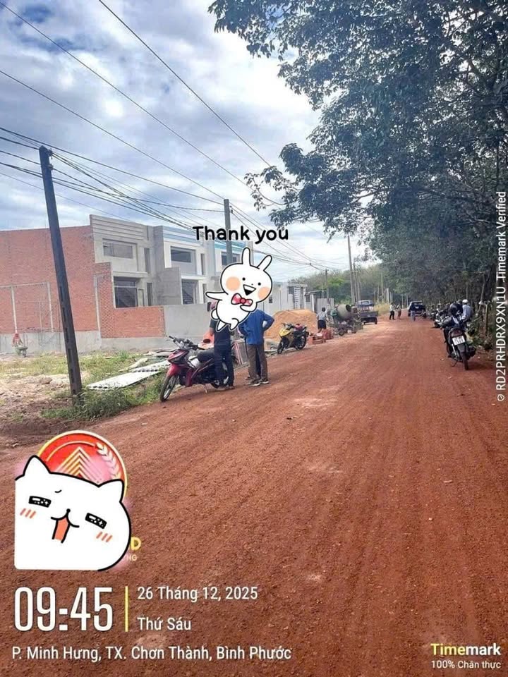 Đất thổ cư Khu Công Nghiệp Minh Hưng - Hàn Quốc 300m² giá chỉ 900 triệu - Đầu tư sinh lời ngay!