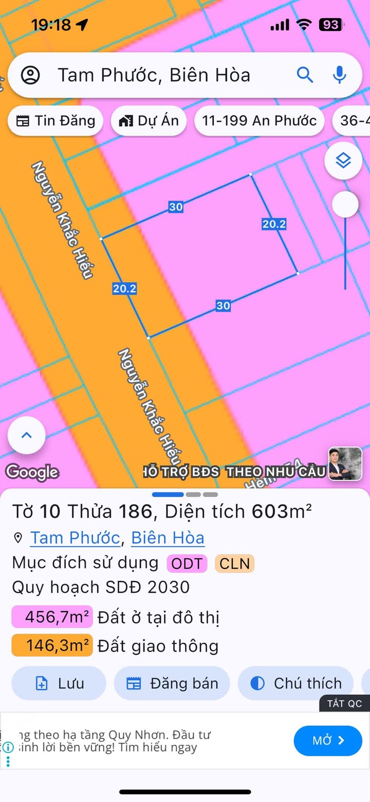 FrontHouse mặt tiền Nguyễn Khắc Hiếu 606m² giá 5.8 tỷ - Cơ hội kinh doanh tuyệt vời!
