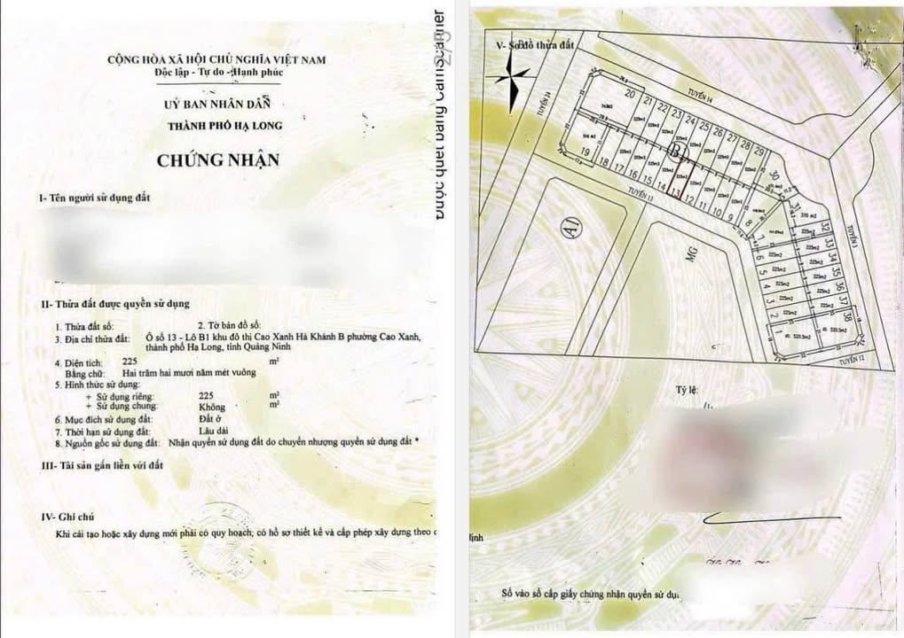 Đất nền khu đô thị Hà Khánh B Hạ Long 225m² giá 8.11 tỷ - Cơ hội đầu tư hiếm có!