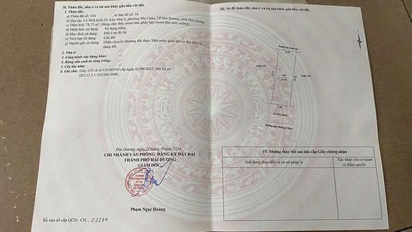 Đất nền Khu Đô Thị Trần Hưng Đạo TP Hải Dương 78.75m² giá 4 tỷ - Sổ hồng chính chủ, thương lượng ngay!