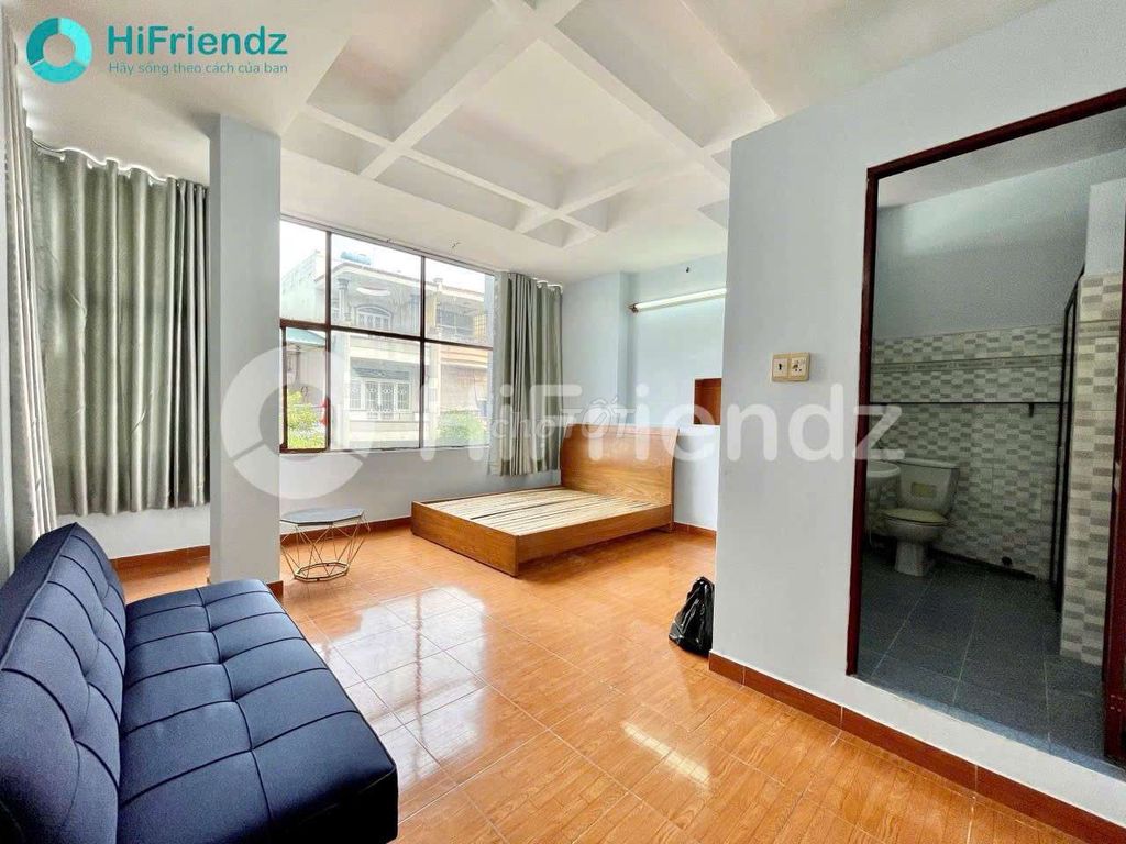 Căn hộ Studio Kinh Dương Vương, 30m² chỉ 3.6 triệu - View kính đẹp, ở ngay!
