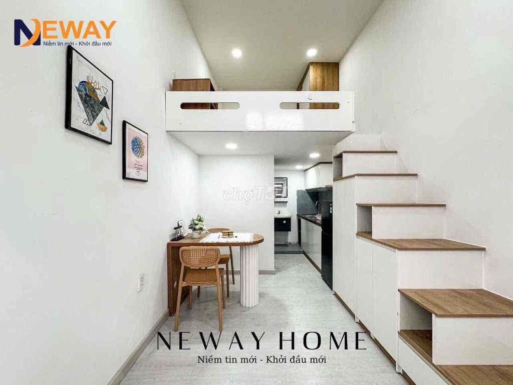 Phòng trọ có gác full nội thất mới xây an ninh 100% ngay Hoàng Hoa Thám