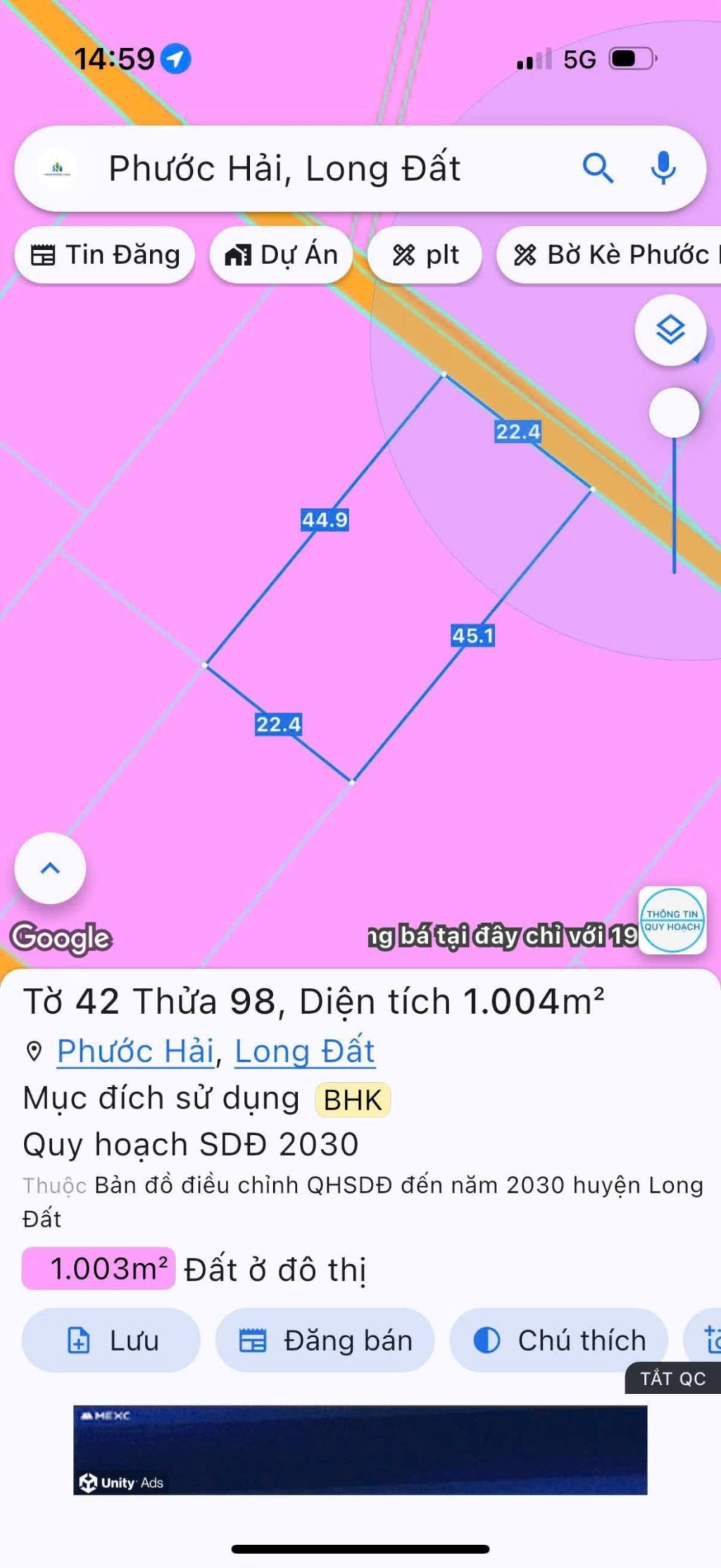 Đất vườn Phước Hải 1.000m² giá 2.6 tỷ - Sẵn sàng xây dựng ngay!