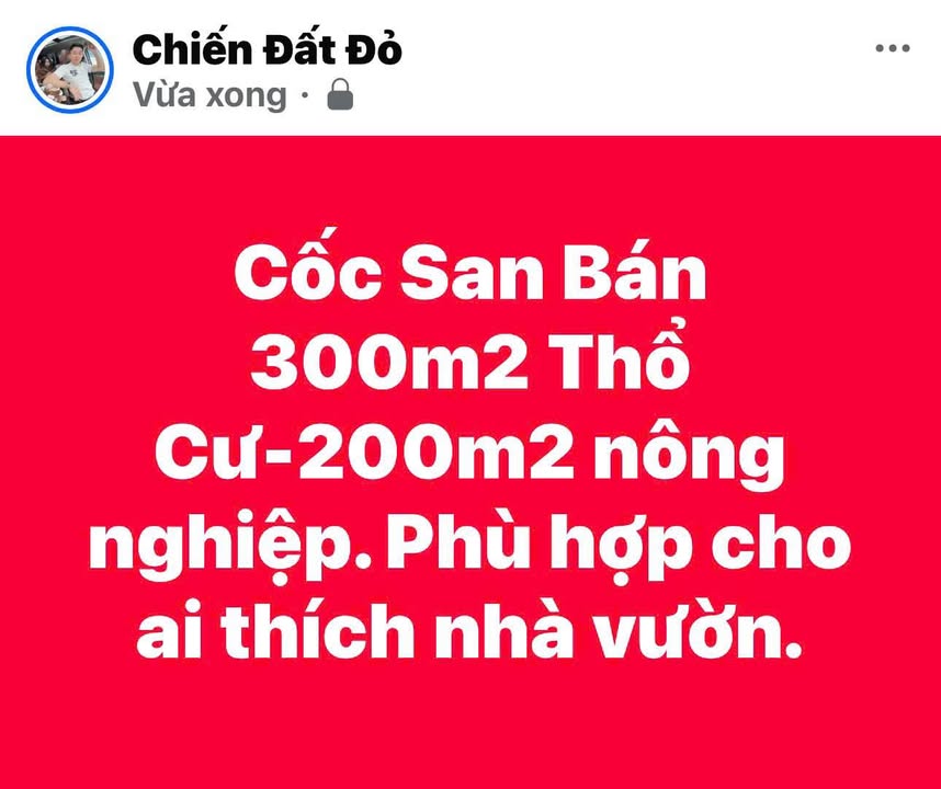 Nhà cấp 4 tại Cốc San, Lào Cai 500m² giá 1.25 tỷ - Thiết kế hoàn hảo cho nhà vườn!