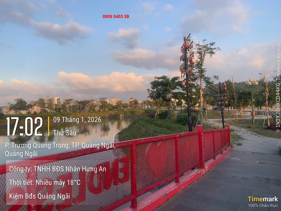Đất KDC 577 Quảng Ngãi 100m² giá 1.82 tỷ - View hồ sinh thái tuyệt đẹp!